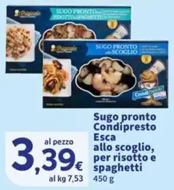 Sigma Sugo pronto Condipresto Esca allo scoglio offerta