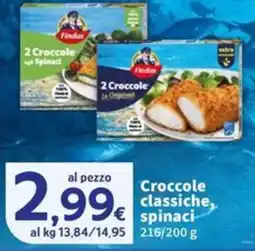 Sigma Findus Crocchette classiche, spinaci offerta