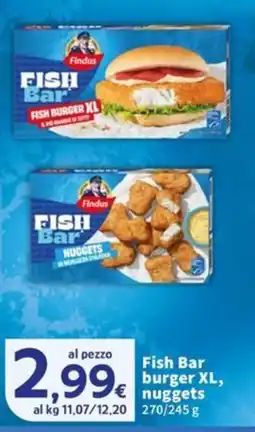 Sigma Findus Fish Bar burger XL, nuggets offerta
