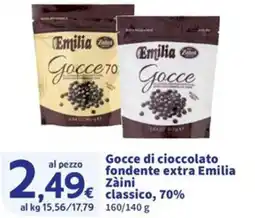 Sigma Gocce di cioccolato fondente extra Emilia Zàini classico offerta