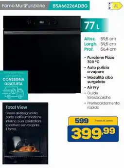 Euronics Bruno Forno Multifunzione BSA66226ADBG offerta