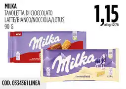 Carico Cash & Carry Milka Tavoletta di cioccolato offerta