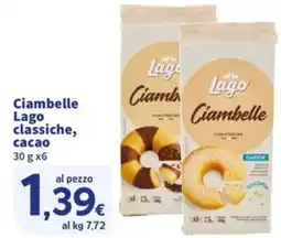 Sigma Ciambelle Lago classiche, cacao offerta