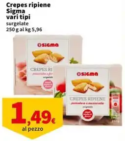 Sigma Crepes ripiene Sigma offerta