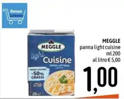 Emisfero Meggle panna light cuisine offerta