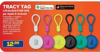 Euronics Bruno Tracy Tag localizzatore GPS offerta