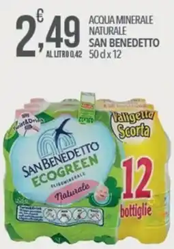 Iper Romagnolo Acqua minerale naturale San Benedetto Ecogreen offerta