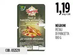 Carico Cash & Carry Negroni petali di pancetta affumicata offerta