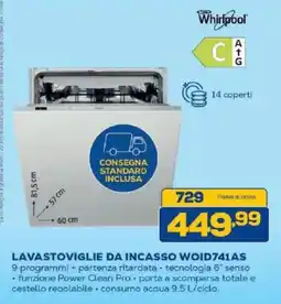 Euronics Bruno Lavastoviglie da incasso Whirlpool offerta