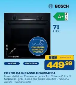 Euronics Bruno Forno da incasso Bosch offerta