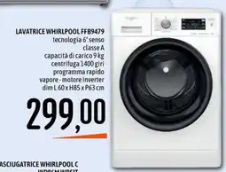 Emisfero Lavatrice Whirlpool FFB9479 offerta
