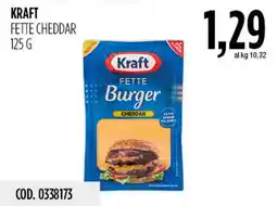 Carico Cash & Carry Kraft Fette Burger Cheddar offerta