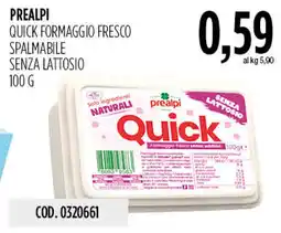 Carico Cash & Carry Quick formaggio fresco spalmabile senza lattosio offerta