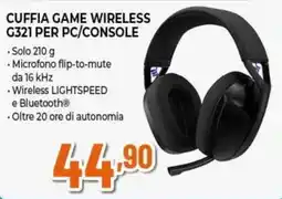 Expert Cuffia game wireless G321 offerta