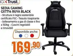 Expert Sedia gaming GXT714 Ruya Black offerta