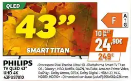 Expert Philips TV QLED 43" UHD 4K 43PUS7810 offerta