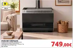 Brico Io Stufa 9011 ventilata offerta