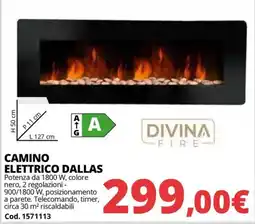 Brico Io Camino elettrico Dallas offerta