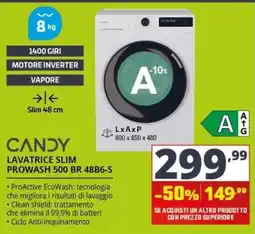Comet Candy lavatrice slim prowash offerta