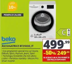 Comet Asciugatrice Beko BT3103IS_IT offerta