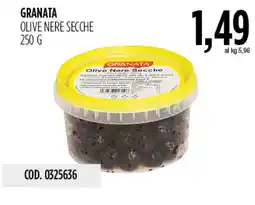 Carico Cash & Carry Granata olive nere secche offerta