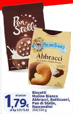 Sigma Biscotti Mulino Bianco Abbracci, Batticuori, Pan di Stelle, Nascondini offerta