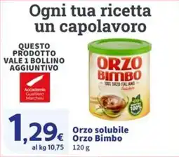Sigma Orzo solubile Orzo Bimbo offerta