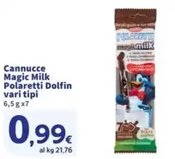 Sigma Cannucce Magic Milk Polaretti Dolfin offerta