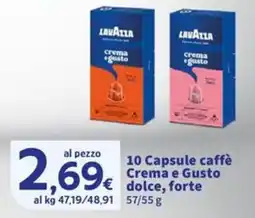Sigma Lavazza Crema e Gusto offerta