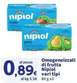 Sigma Omogeneizzati di frutta Nipiol offerta