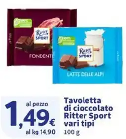 Sigma Tavoletta di cioccolato Ritter Sport vari tipi offerta