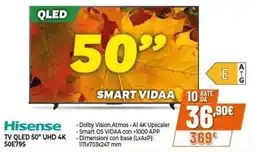 Expert Hisense TV QLED 50" UHD 4K 50E79S offerta