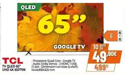 Expert TCL TV QLED 65" UHD 4K 65P79K offerta