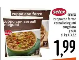 Emisfero Selex zuppa con farro/cereali e legumi offerta