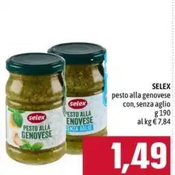 Emisfero Selex pesto alla genovese senza aglio offerta