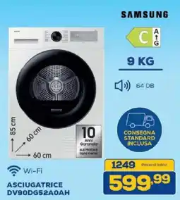 Euronics Bruno Samsung asciugatrice offerta