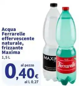 Sigma Acqua Ferrarelle effervescente naturale, frizzante Maxima offerta