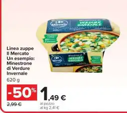 Carrefour Linea zuppe Il Mercato Un esempio: Minestrone di Verdure Invernale offerta