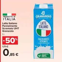 Carrefour Latte Italiano Parzialmente Scremato UHT Granarolo offerta