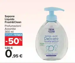 Carrefour Sapone Liquido Fresh & Clean offerta
