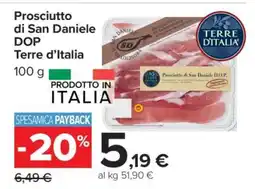 Carrefour Prosciutto di San Daniele DOP Terre d'Italia offerta