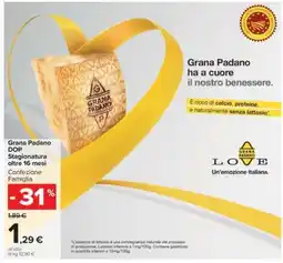 Carrefour Grana Padano DOP Stagionatura oltre 16 Mesi offerta