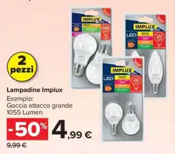 Carrefour Lampadine Implux offerta