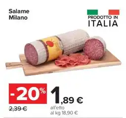 Carrefour Salame Milano offerta
