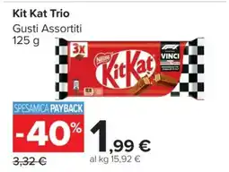 Carrefour Kit Kat Trio offerta