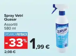 Carrefour Spray Vetri Quasar offerta