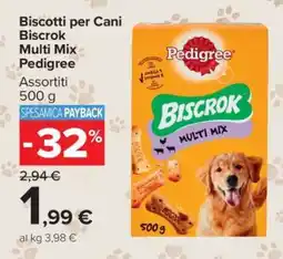 Carrefour BISCOTTI PER CANI BISCROK MULTI MIX PEDIGREE offerta