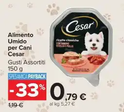 Carrefour Alimento umido per cani Cesar offerta