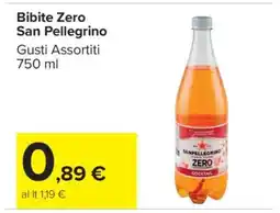 Carrefour Bibite Zero San Pellegrino offerta