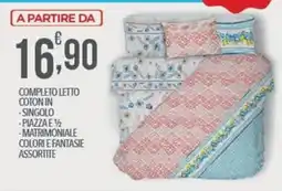 Iper Romagnolo Completo letto cotone offerta